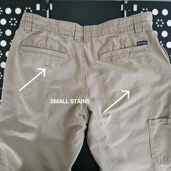 Columbia Men's Khaki Outdoor Hiking Trail Utility Pants | Waist 34 | FLAWS - Picture 6 of 16